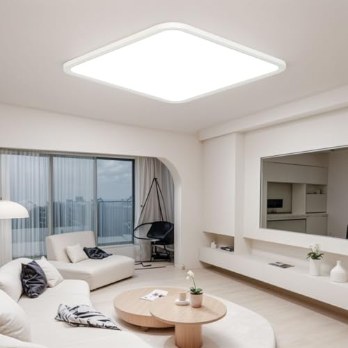 OTREN LED-taklampa 40 cm, modern taklampa, 4 000 K, 36 W LED-takpanel för sovrum, badrum, vardagsrum, kök, kontor