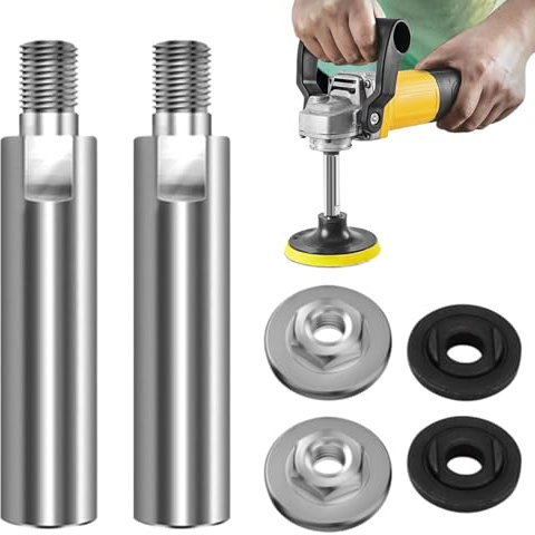Tige d'extension de meuleuse d'angle, kit d'adaptateur de meuleuse, tige rotative pour meuleuse, arbre d'extension de meuleuse d'angle, adaptateur de polissage de voiture, adaptateur de meuleuse