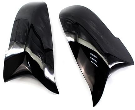 Auto-Rückspiegelgehäuse-Spiegelkappe Für BMW 5 6 7 Serie F10 F18 F11 F06 F07 F12 F13 F01 2014-016 Links Rechts Seite Rückspiegel Abdeckung Kappe(Glossy Black)