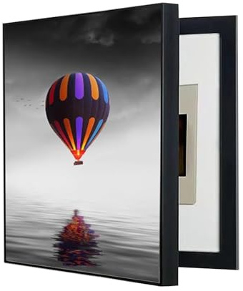 AWSAD Électrique Tableau Électrique Cacher Cache Compteur Électrique D'intérieur Couvercle De Panneau Électrique Mural Peinture Décorative(D,40X50CM)