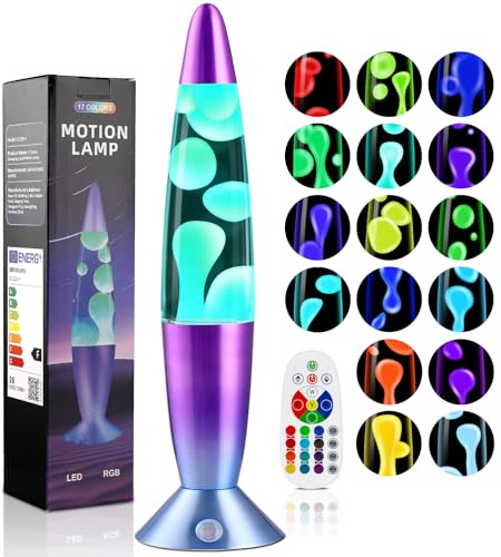 Besight Lampe à Mouvement Liquide avec 17 Changements de Couleur pour Adultes, Lampe d'ambiance pour Bureau Chambre Maison, Cadeau pour Anniversaire Saint Valentin