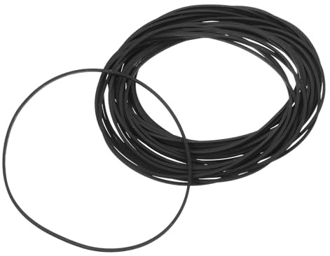 MOLUCKFU 30 Stück 30 Stück Gummiriemen 130mm X 1,2mm Schwarz für Dvd- CD und Videorecorder Antriebsriemen mit Geräuscharmem Lauf für Kassettenrekorder und Plattenspieler