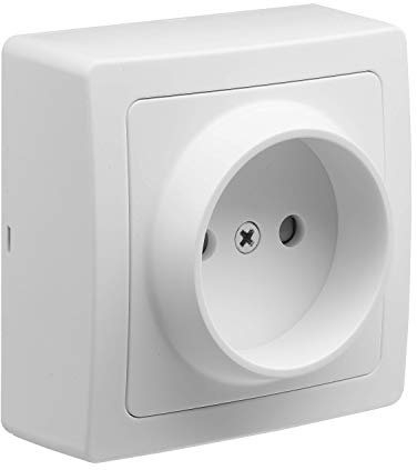 Blok Enchufe 2P Blanco