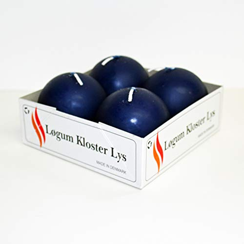 Ball Candles - 4 Pack Navy