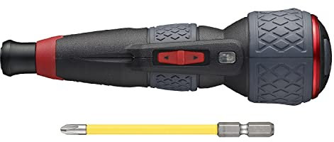 Vessel Cacciavite elettrico con impugnatura a sfera più modalità di commutazione a 3 stadi, 1 punta inclusa, sfera elettrica Plus 220USB-P1