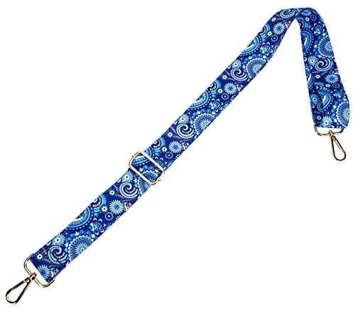 Verstellbarer Banjo Gurt Robust, Polyester, mit Blumenmuster | Banjo Spieler, Schulterdruck und Rückendruck, Schmutzabweisend, Formstabil, Musikinstrumentenband