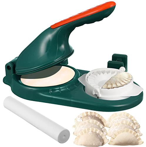 BESTonZON 3-IN 1 Dumpling Maker, Dumpling Ravioli Maker Press, Empanada Maker Press, Wonton Mould, Dumpling Making Tool for Dumpling Wrapper Dough Stamp Cutter Pastry Pie Making