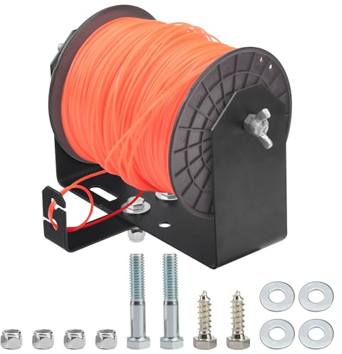 ZHIXING Trimmer Line Holder for LT40 Weed Wacker Commercial Trimmer Line Holder, Low Profile Steel Bracket Trimmer line Spool Holder mounts to Any Style Trailer Black