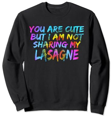 Lasagnes amusantes disant vacances italiennes Ristorante Sweatshirt