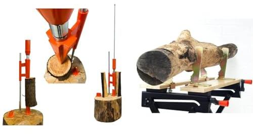 Forest Master Smart Splitter Fendeuse à Bois Manuelle & Mâchoires à bûches pour établi