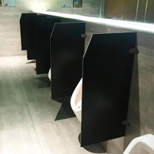 HAILM Urinal-Trennwand, Wandmontierter Urinal-Bildschirm Für Herren, wasserdichte Toiletten-Trennwand, Urinal-Trennwand Verdicken Für Hotel-Öffentlichen Toiletten Privatsphäre - Schwarz,3pcs