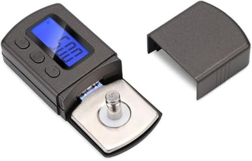 3T6B Digitale Tonarmwaage, Digitale Turntable Stylus Force Scale Gauge Tester, LCD-Display mit Hintergrundbeleuchtung für Turntables Tonarm Phonohohe 0,01 g Präzision mit 5g Kalibrierung Gewichte