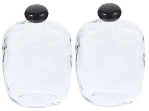 ULDIGI 2 Stück Schwimmende Glasflaschen Mit Deckel Mehrzweck-glasgefäße Für Diy-handwerk Transparente Probenflaschen Zum Basteln