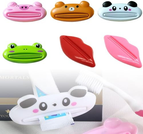 MIRKUZI 6 Stück Zahnpasta Quetscher Tubenquetscher Toothpaste Dispenser FüR Zahnpasta Handcreme Farbtube Kosmetik Gesichtsreinigern usw