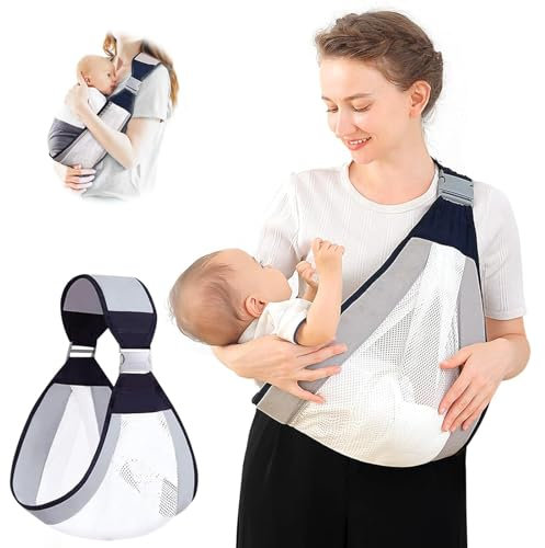 CATOR Porte-bébé réglable et multifonction, porte-bébé nouveau-né, respirant, porte-bébé réglable porte bebe (gris)