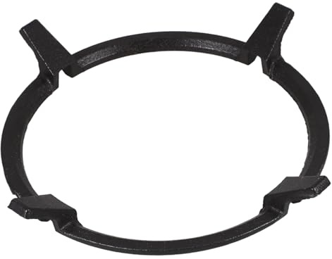 Cast Iron Wok Stand for Gas Stove, Black Burner Rack | Inner 6.3 Inch, Outer 6.97 Inch, Easy Installation, Wide Compatibility for Kitchen Use