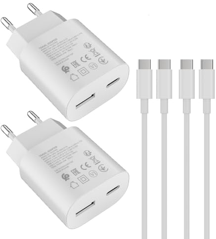 25W USB C Caricabatterie veloce,Adattatore,Alimentazione,Per:Samsung Galaxy | Samsung Galaxy：S25/S24/S23/S22/S21/S20/S10/S10+/S10e/S9/S9+/S8/S8+/A56/A55/A54/A53/A52 /A51/A36/A35/A34/A16/A15/Alimentazione
