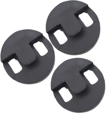 3 Stück-pack Schwarzer Gummi Cellodämpfer, Runde Lautstärkeregelung | Proben Am Abend in Wohnungen, Einfache Montage und Anpassung, Elegantes Rundes Design