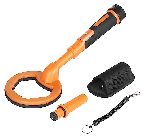 LBNVBC Metal Detector subacqueo Pulse Pinpointer Induzione Immersione Tesoro Rilevatore di Metalli Impermeabile Tenuto in Mano Finder(2 in 1 Orange)