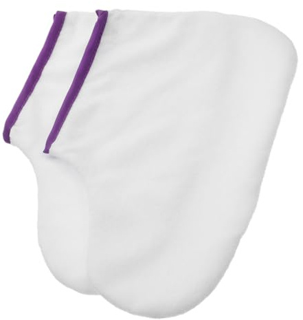 Bolsas de Cera para Pies 1 Par de Poliéster para Manos y Pies | Uso en Casa y Salón, Lavables, Ayuda Absorción y Activación de Tejidos
