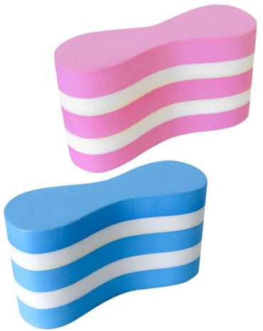 GOOHOCHY 2 Pezzi Boa da Nuoto per Gambe Eva Strati Pull Buoy per Allenamento in Piscina Supporto Galleggiante per Nuotatori Adulti e Principianti Migliora Posizione e Tecnica di Nuoto