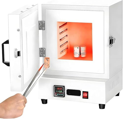 Forno elettrico per cottura a 1150°C, forno a muffola elettrico, forno a resistenza da 2000 W, forno per fusione di metalli, per odontoiatria, lavorazione della ceramica e trattamento di gioielli