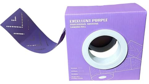 Hand Tear Sanding Roll 70mm X 12m Ceramic Abrasive Roll with Multi Hole Paper and Boxed Pullout Storage Format Ceramic Sanding Perforated Abrasive Hand Tear Sandpaper Boxed Paper Prep Work Furniture