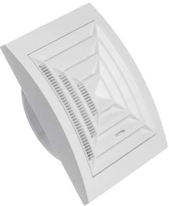 Ø 100mm Griglia di Ventilazione Regolabile con Zanzariera - Griglie D'Aerazione a Soffitto - Plastica ABS Bianco