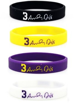 Basketball Spieler 3 Inspirational Signature Armbänder Sport Silikon Armband 4 Stück
