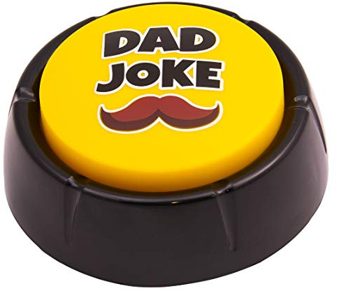 The Original Dad Joke Button | Funny Gift for Fathers, Men, Dad, Grandpa | Unique Present from Daughter or Son | White Elephant, Prank & Gag Gift | Cool Office Desk Toy Talking Gadget