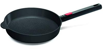 Norbert Woll Diamond Logic XR Induktion Gusspfanne Rund Aluminium Schwarz, Maße: 24cm x 24cm, 1524LCIB