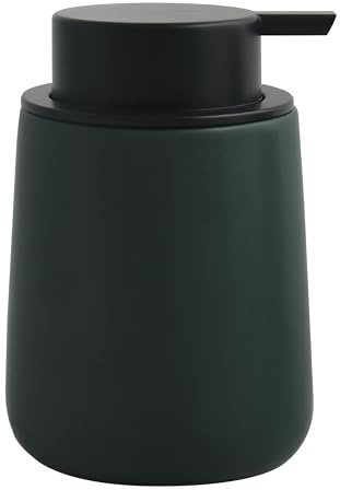 MSV tvåldispenser Maonie keramik flytande tvåldispenser 300 ml matt mörkgrön