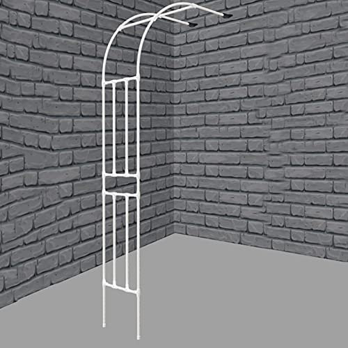 Gartenbogen Torbogen Halbbogen Rosenbogen Rosen Garten Pergola Halbrund Metall Wandmontage Rankhilfe Rankgitter Spalier Rosengestell Kletterer Rosenhilfe für Kletterpflanzen,Gartendekoration,Blumen