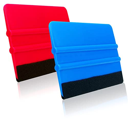 Espátula Vinilo con Gamuza Suave del Fieltro, Cortador de Vinilo con Cuchillo de Precisión y espatula Vinilo para Láminas, Raspador de Película de Coche para Película de Coche