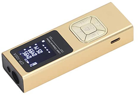 Digital Laser Distance Meter, Handheld IP54 Dust Proof Switchable Units High Accuracy Aluminum Alloy Housing Laser Measure with Backlit LCD for Outdoor (100meter)