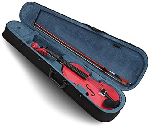 TSTS Violine anfänger Qualitätsgeige Rosa Glänzend Geige Erwachsene Kinder Professionelles Spielen Von Saiteninstrumenten Mit Geigenbogen (Color : 1/4)