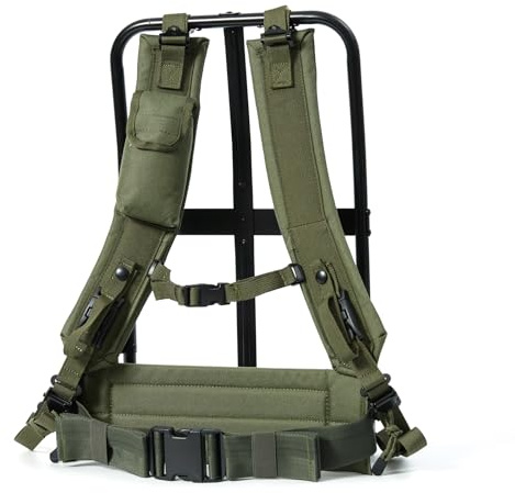 MT Alice, Telaio Militare con Imbottitura per reni e Cintura in Vita, Telaio Alice 1.0, Verde Oliva