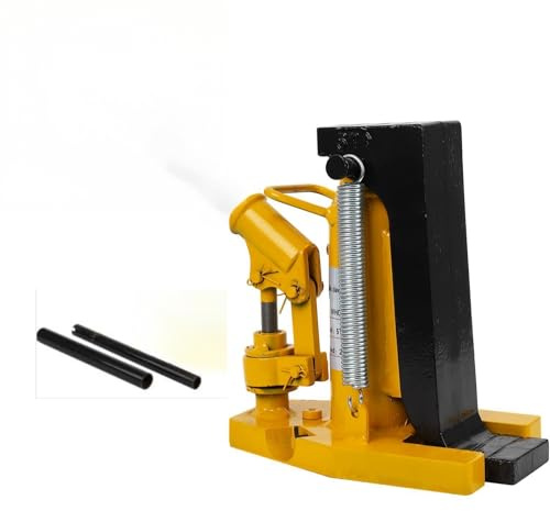 Toe Jack 30 Ton,Hydraulic Jack with Manual Hand Pump,Air Hydraulic Toe Jack for Lifting Farm Vehicles, Heavy-duty Machinery, Industrial Equipment,Yellow