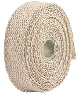 LIUCHUCHU Hitzeschutzband 5M Auto Motorrad Auspuff Wrap Rohr Header Heat Wrap Turbo Mainfold Hitze Auspuff Thermal Wrap Tape Edelstahl Krawatten Auspuff Hitzeschutzband(2)