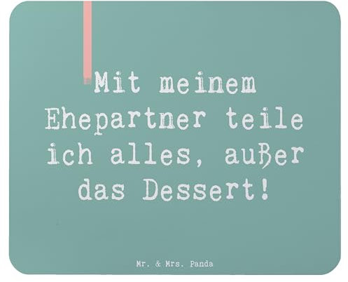 Mr. & Mrs. Panda Mauspad Spruch Ehepartner Dessert - Geschenk, Einzigartiges Mauspad, Familienmitglieder, Jubiläen, Mausunterlage, Freundschaft,