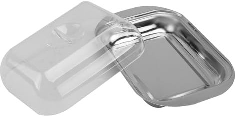 Cabilock European Style 1pc Butter Plate Lid Butter Tray Cheese Dish Butter Holder Dessert Serving