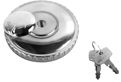Tankdeckel Ø 60mm mit Schloss abschließbar für Simson SR4-3 Sperber, MZ RT125, BK350, ES, ETS, TS, ETZ verchromt