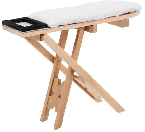 Abaodam Miniature Table à Repasser pour Maison De Poupées Décoration Créative Et Réaliste pour Accessoires Miniatures Idéale pour Scènes De Blanchisserie
