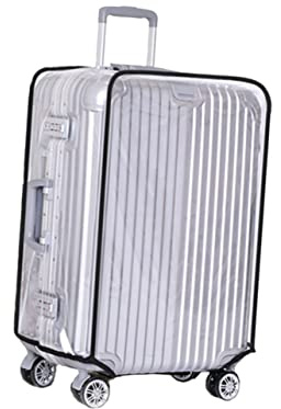 VERDANVERSE Transparente Kofferhülle aus PVC Trolley Kofferhülle für Kofferschutz Staubdicht und Kratzfest Leicht Abzunehmen zum Waschen