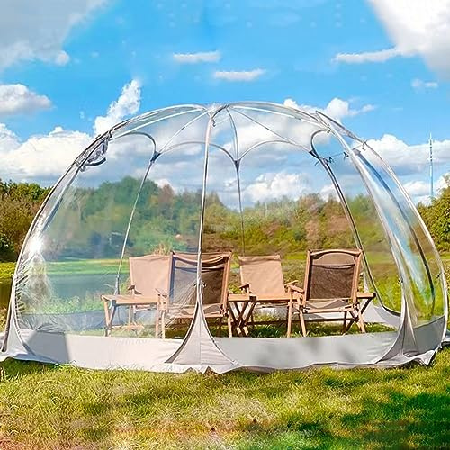 Transparentes Kuppelzelt, wasserdichter Outdoor-Unterschlupf für Familien-Camping, Hinterhofpartys und Sternenbeobachtung