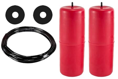 Amortiguador De Aire Para 1500 Para Pickup 2009-2019 Kit De Suspensión Neumática 60818 Repuestos Fabricación Profesional Kit Resorte Asistencia De Carga Muelle Neumático(Red)