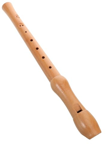 Toyvian Soprano Recorder Wooden Wind Instrument for Kids Beginner Music Learning Eight Hole Design Portable Flute for Early Education Practice