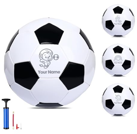Personalisiert Fußball Kinder Mini Fussball mit Namen, Fußball grösse 3,4,5 | Fussball Geschenke Jungen Freunde,Jugendliche, Ehemänner