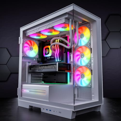 GameMachines Crystal Snow Edition - Gaming PC - Wasserkühlung - AMD Ryzen 7 7700 - NVIDIA RTX 5060-1000GB SSD - 32GB RGB DDR5 - WLAN - Windows 11 Pro