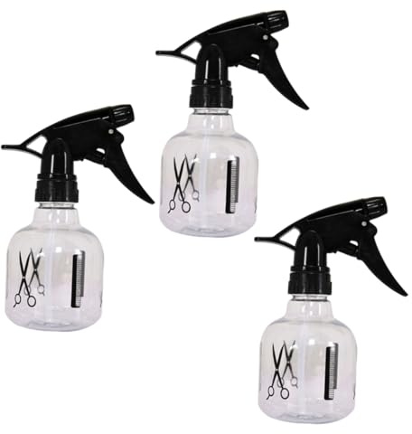 WOONEKY 3piezas Botella Pulverizadora De Plástico Botella Vacía Multifuncional Para Peluquería Uso Doméstico y Jardinería Flores